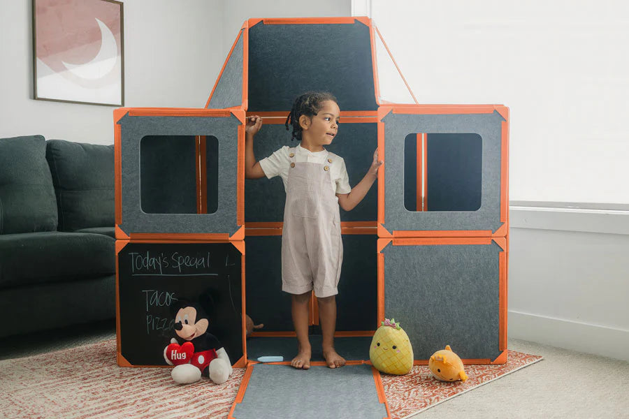 🏡 Kit Maison Modulaire Magnétique – Panneaux Créatifs pour Enfants (16 pièces)