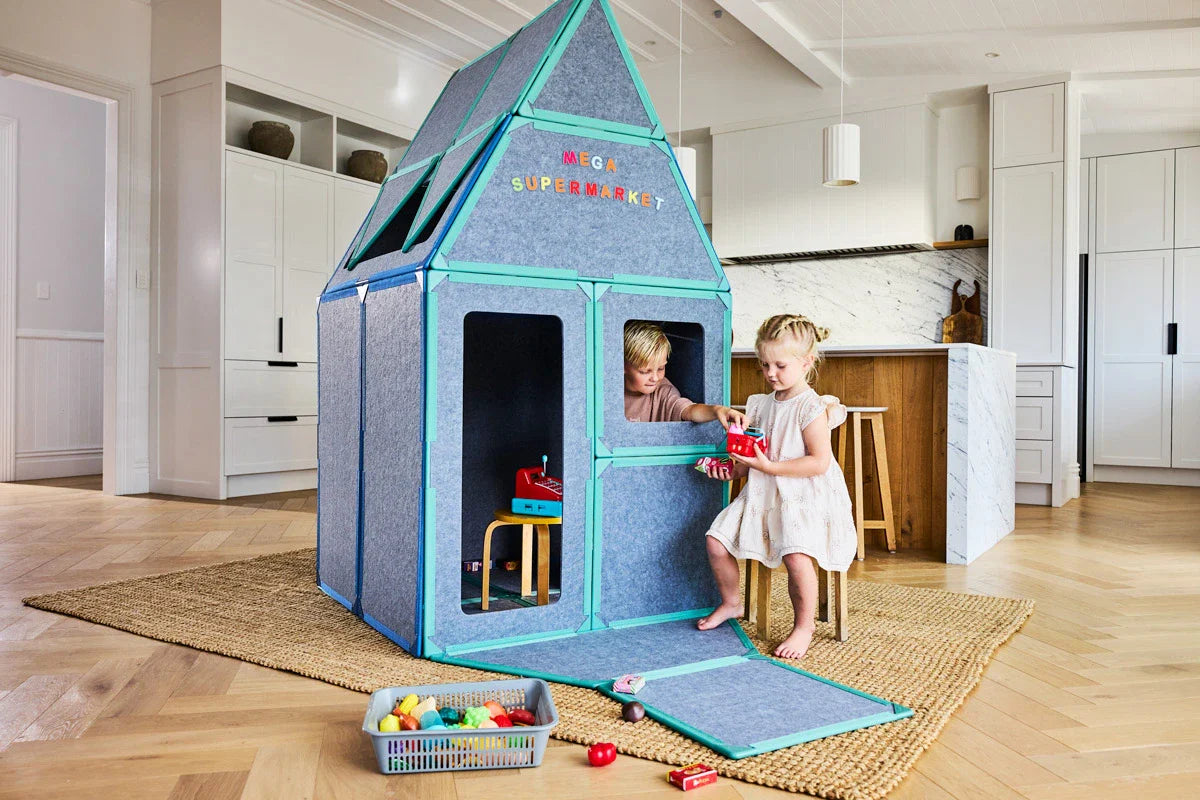 🏡 Kit Maison Modulaire Magnétique – Panneaux Créatifs pour Enfants (16 pièces)