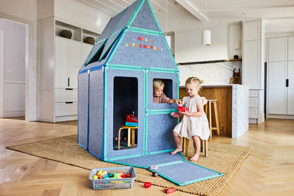 🏡 Kit Maison Modulaire Magnétique – Panneaux Créatifs pour Enfants (16 pièces)