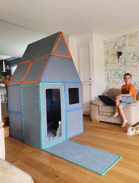 🏡 Kit Maison Modulaire Magnétique – Panneaux Créatifs pour Enfants (16 pièces)